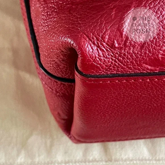 ❌SOLD❌ Louis Vuitton Bastille PM Empreinte Cerise Red Leather Tote Bag DU2184 - Picture 8 of 14